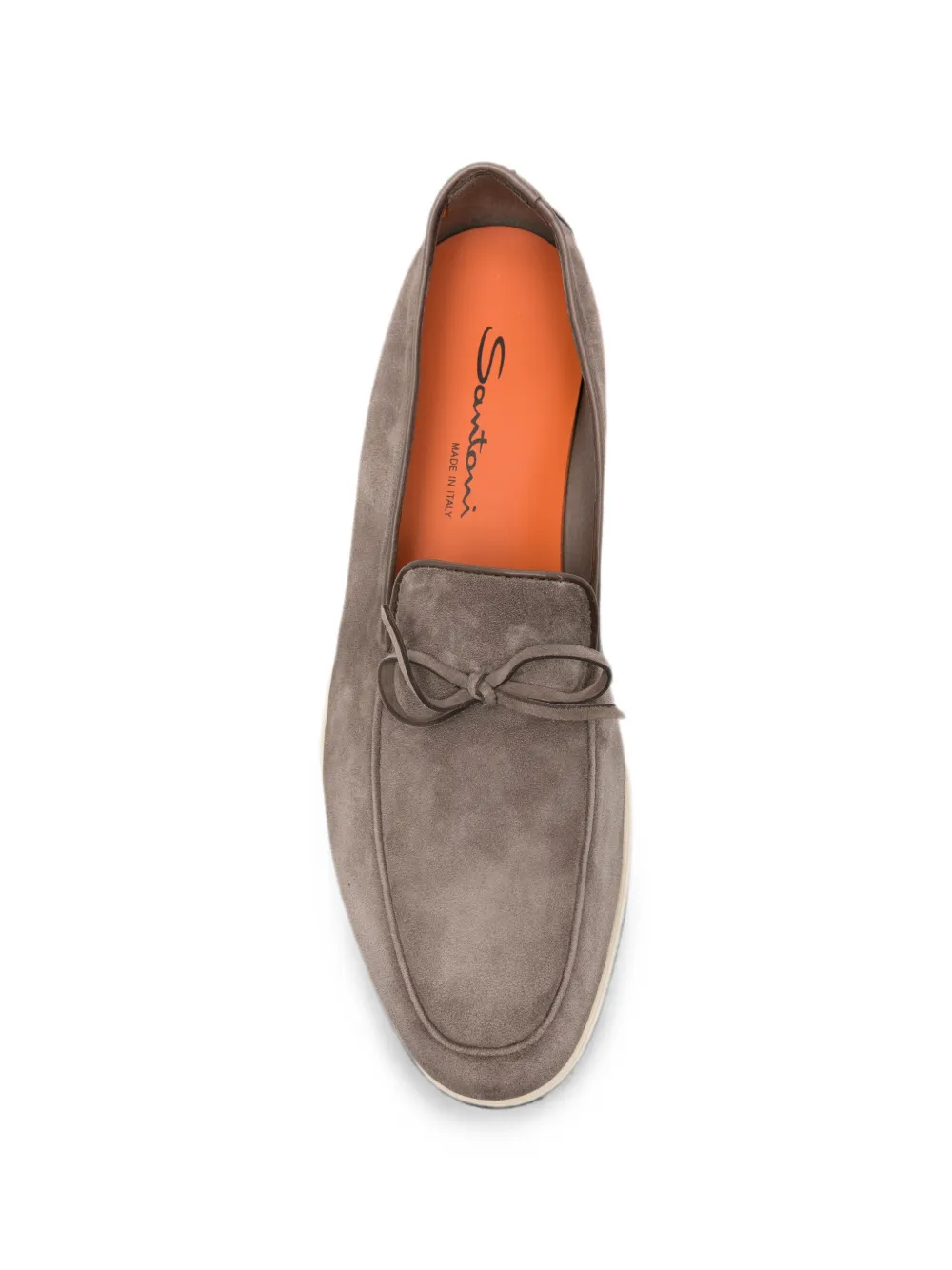 Santoni bow-detail suede boat shoes Bruin