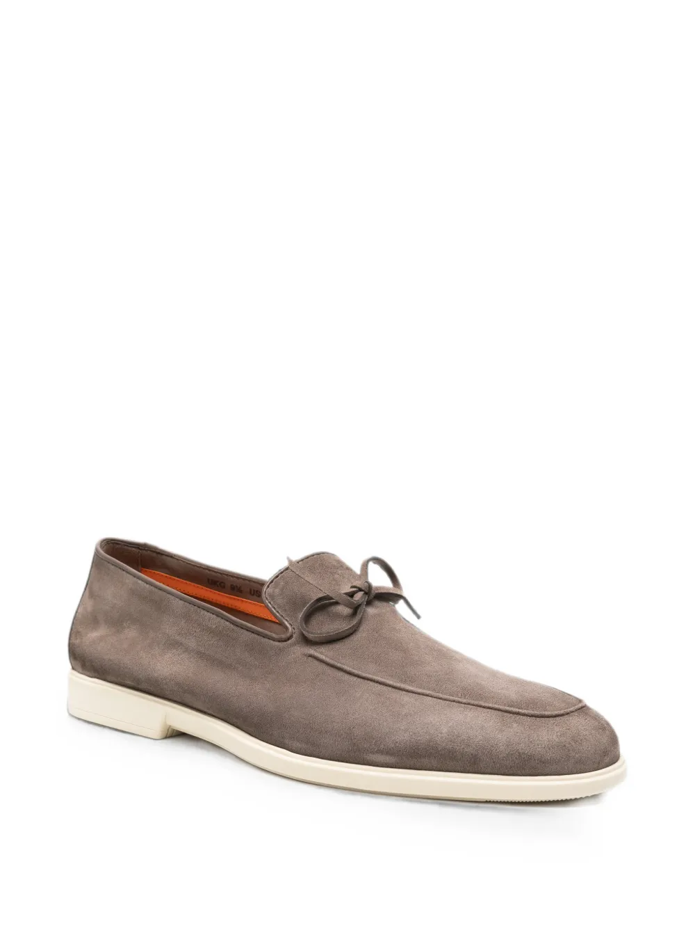 Santoni bow-detail suede boat shoes Bruin