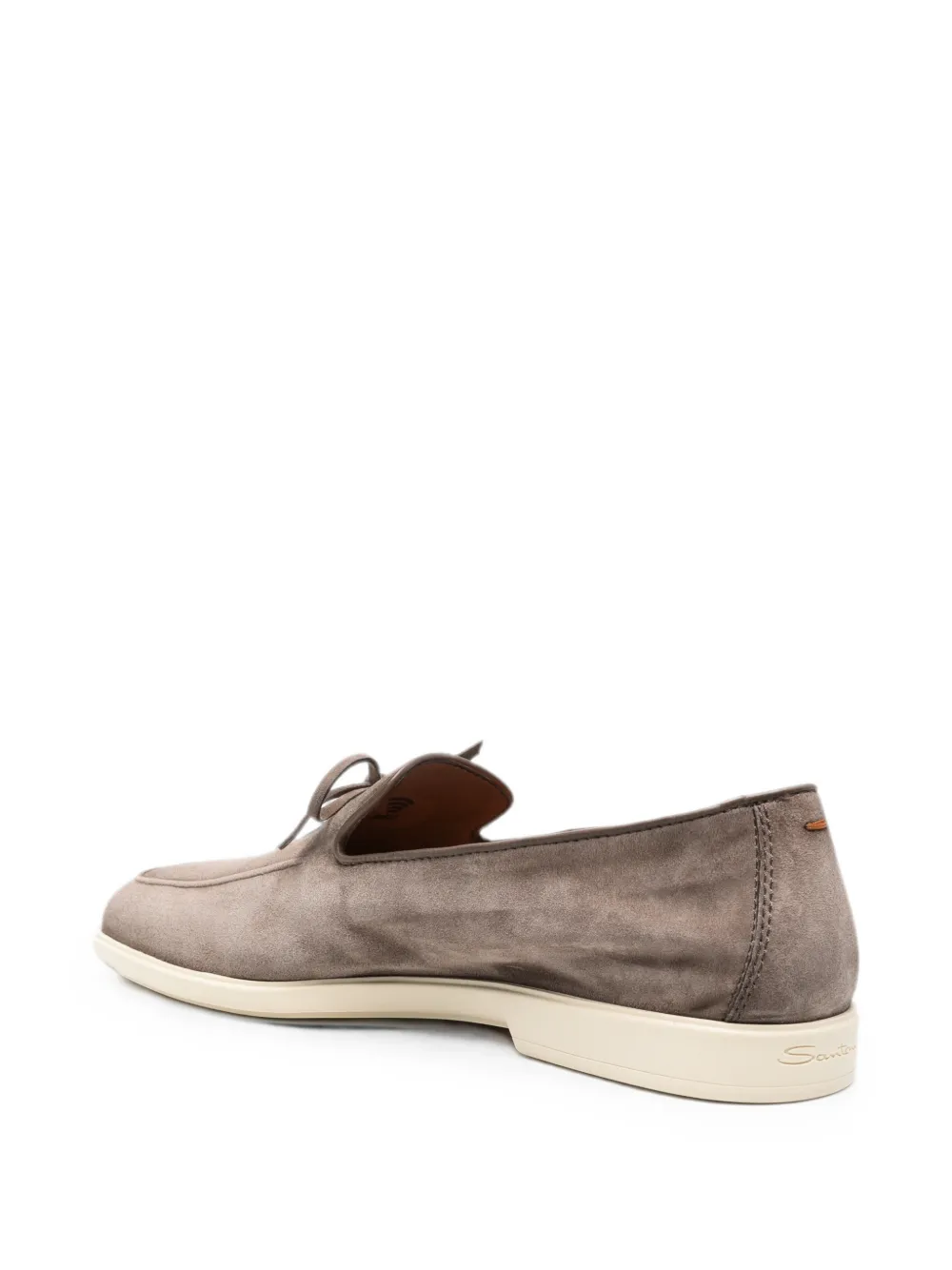 Santoni bow-detail suede boat shoes Bruin