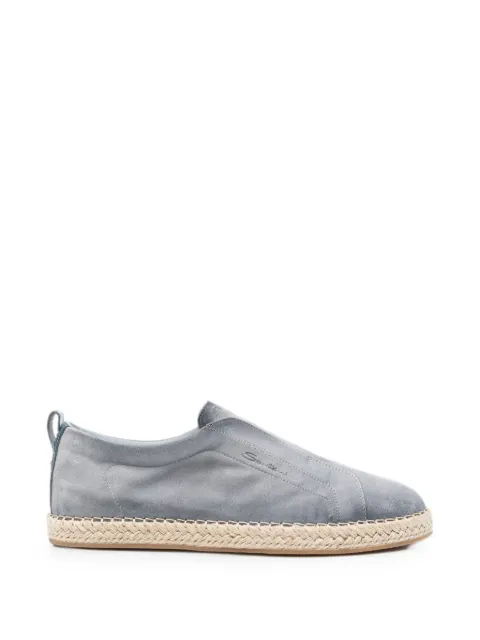Santoni suede espadrilles