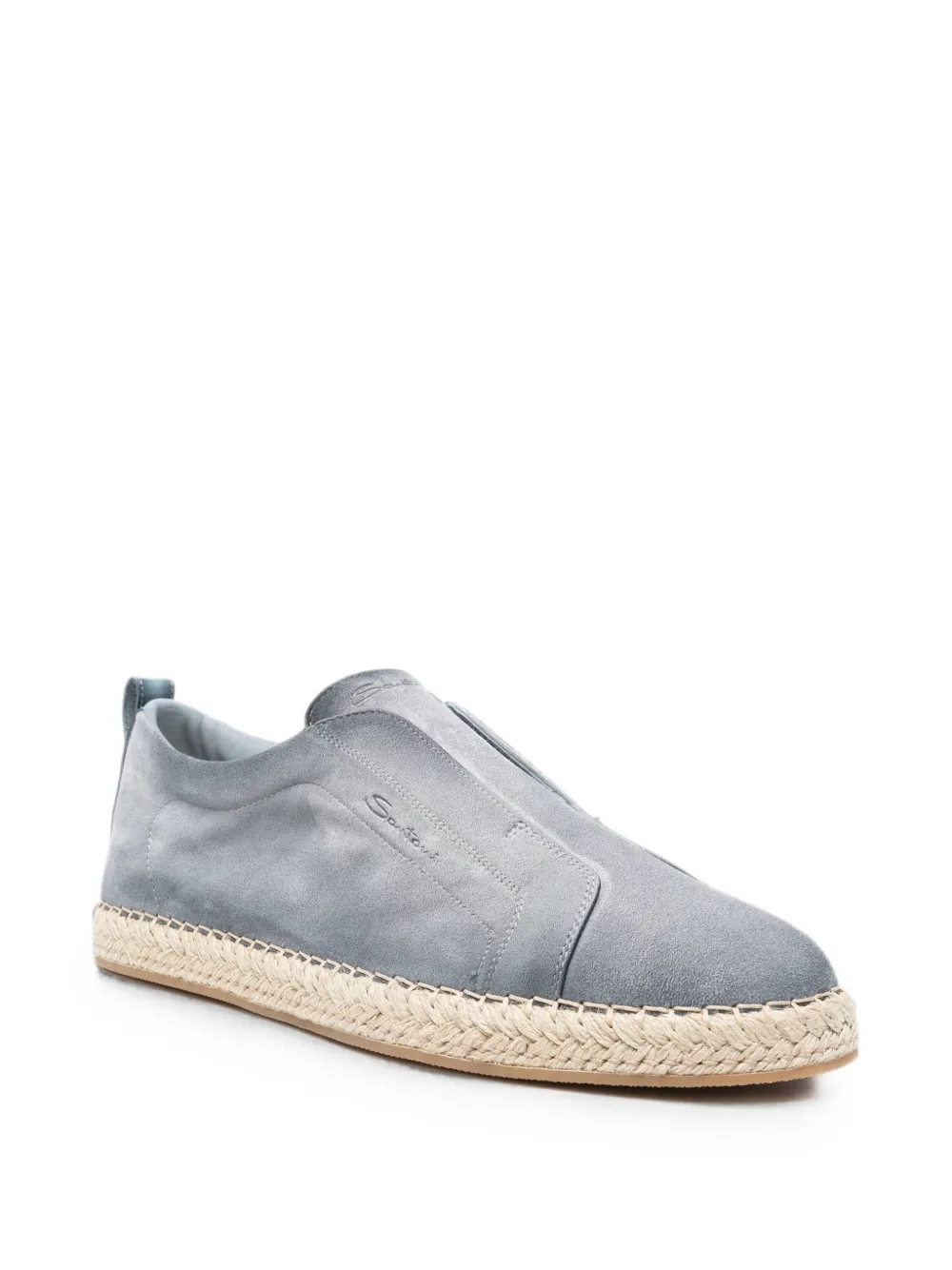 Santoni suede espadrilles Blauw