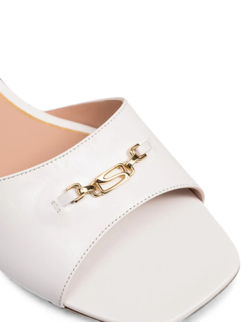 Santoni leather sandals Wit