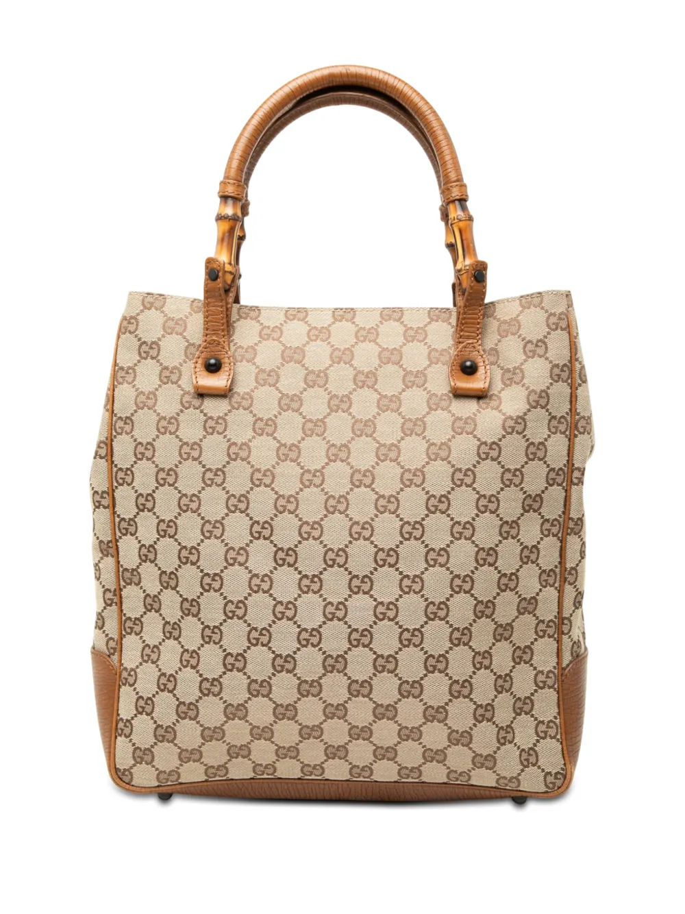 Gucci Pre-Owned 2016-2026 GG Canvas Bamboo tote bag - Toni neutri