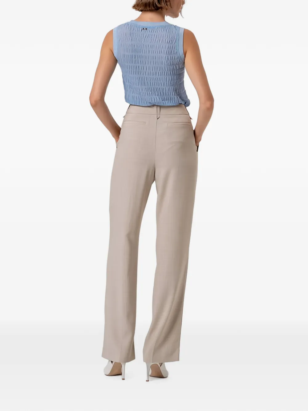 FRACOMINA Straight broek Beige