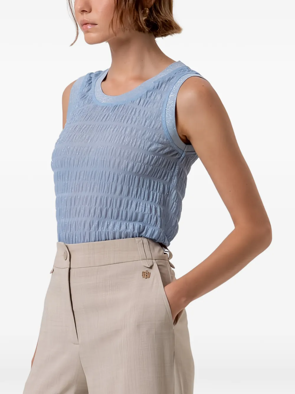 FRACOMINA Straight broek Beige