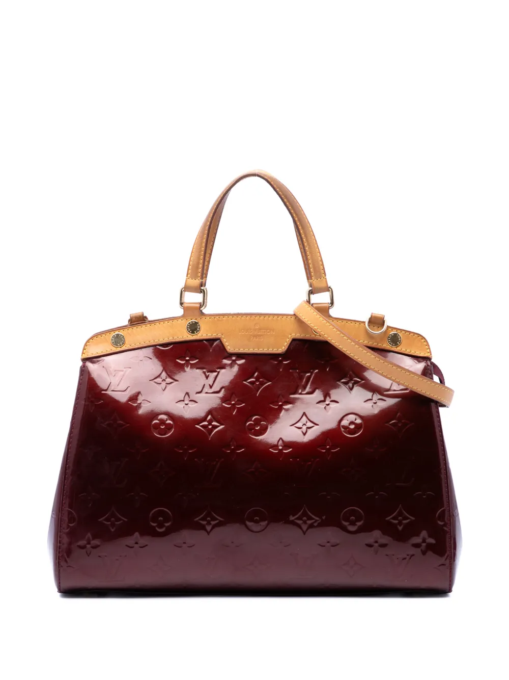 Louis Vuitton Pre-Owned 2012 Monogram Vernis Brea MM Satchel-Tasche - Rot