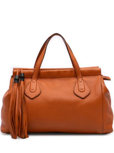 Gucci Pre-Owned 2016-2026 Leather Lady Tassel Top Handle Bag handbag
