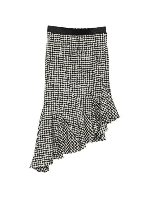 The Attico falda midi con motivo pied de poule