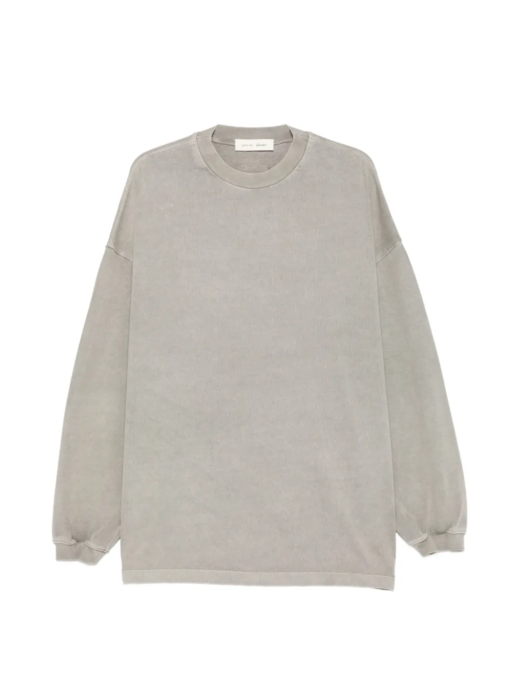 Fear Of God logo-patch long-sleeve sweatshirt - Grau