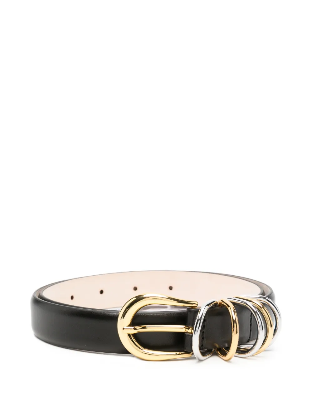 Déhanche Hollyhock leather belt - Schwarz
