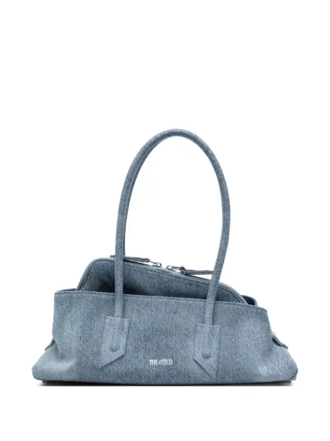 The Attico denim-effect shoulder bag