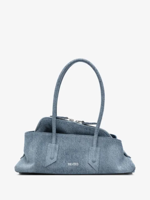 The Attico denim-effect shoulder bag