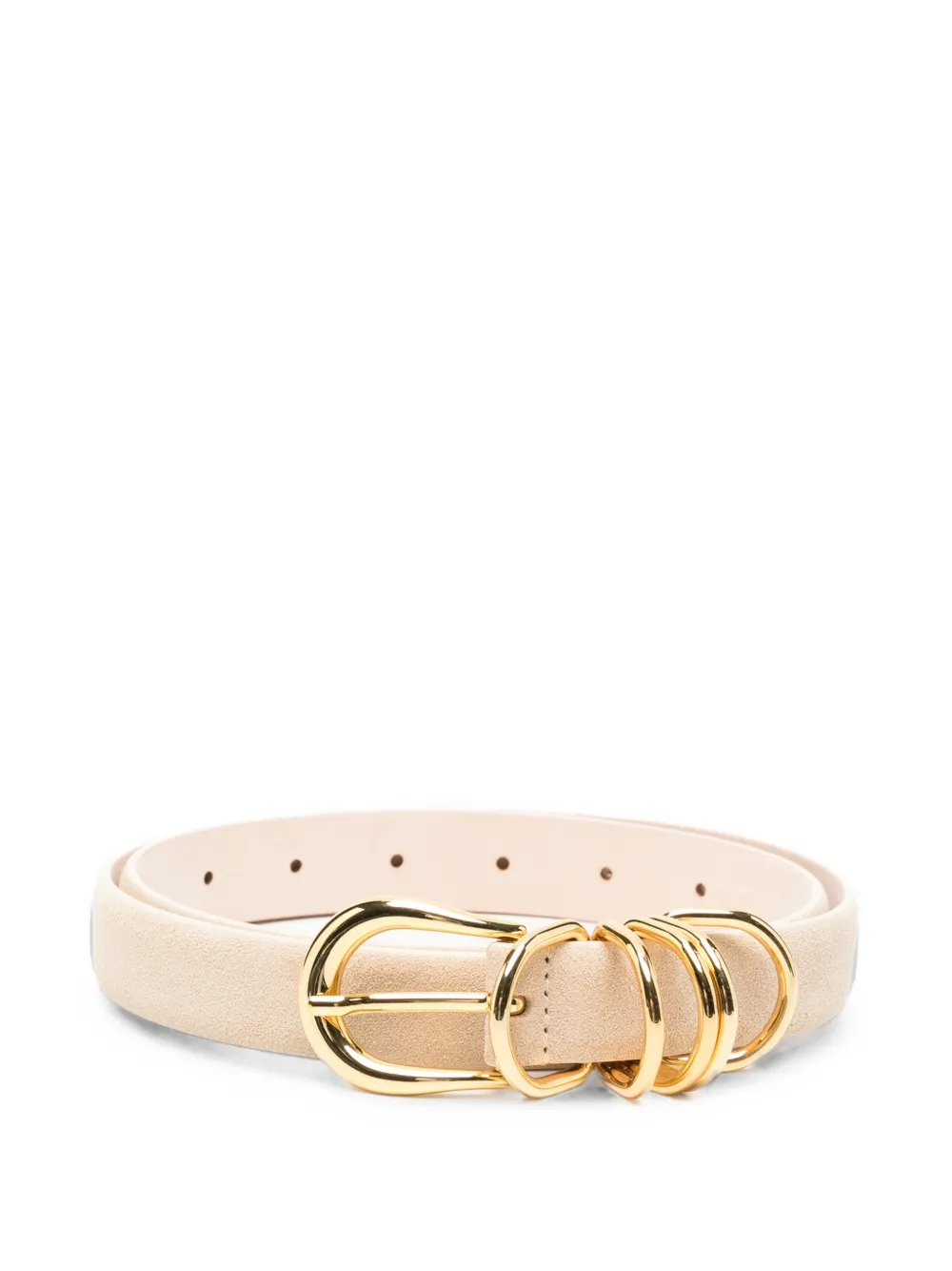 Déhanche Hollyhock suede belt - Neutrals