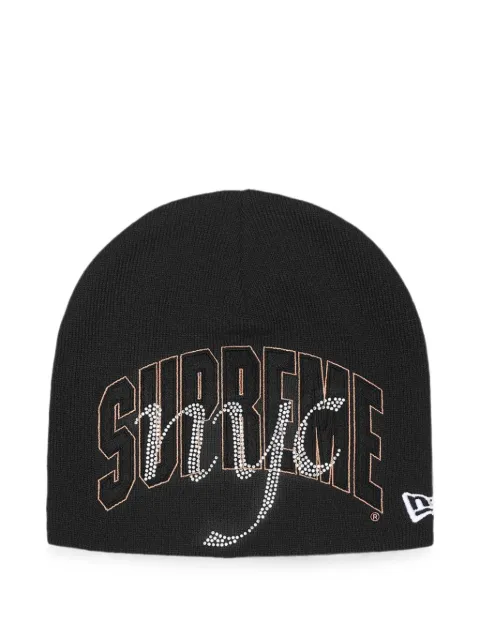 Supreme x New Era NYC rhinestone-embellished beanie hat