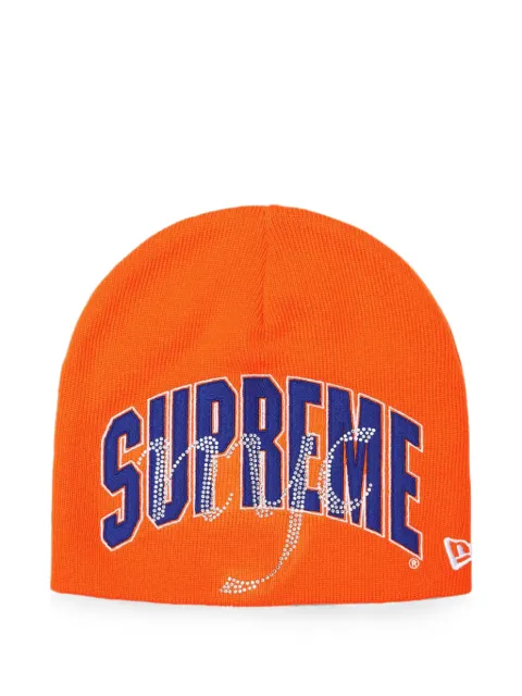 Supreme x New Era NYC rhinestone-embellished beanie hat
