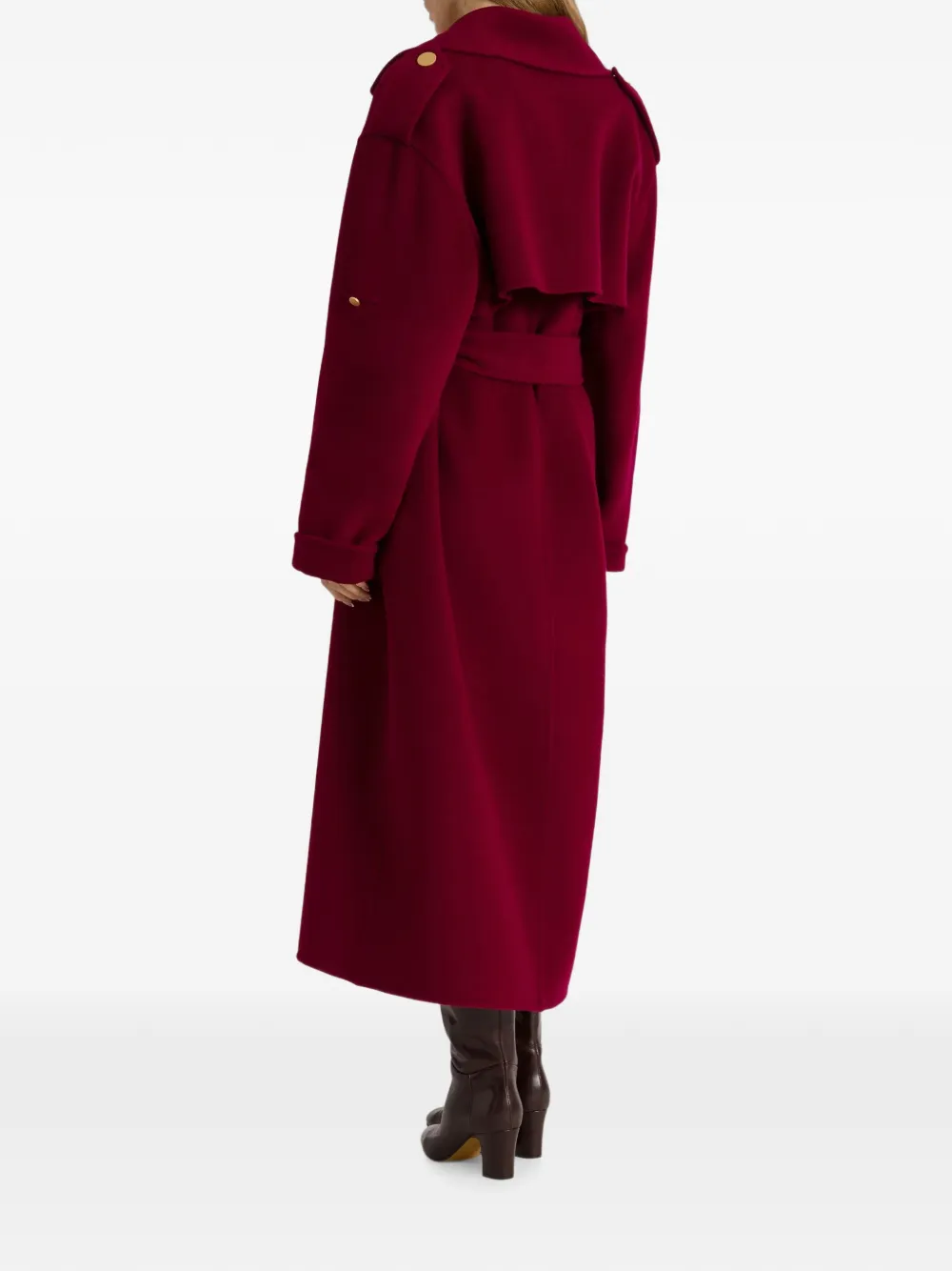Alberta Ferretti Jas met dubbele rij knopen Rood