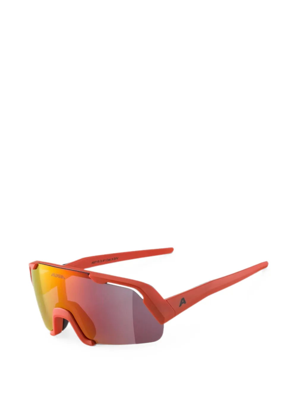 ALPINA KIDS Rocket Youth zonnebril met geometrisch montuur Oranje