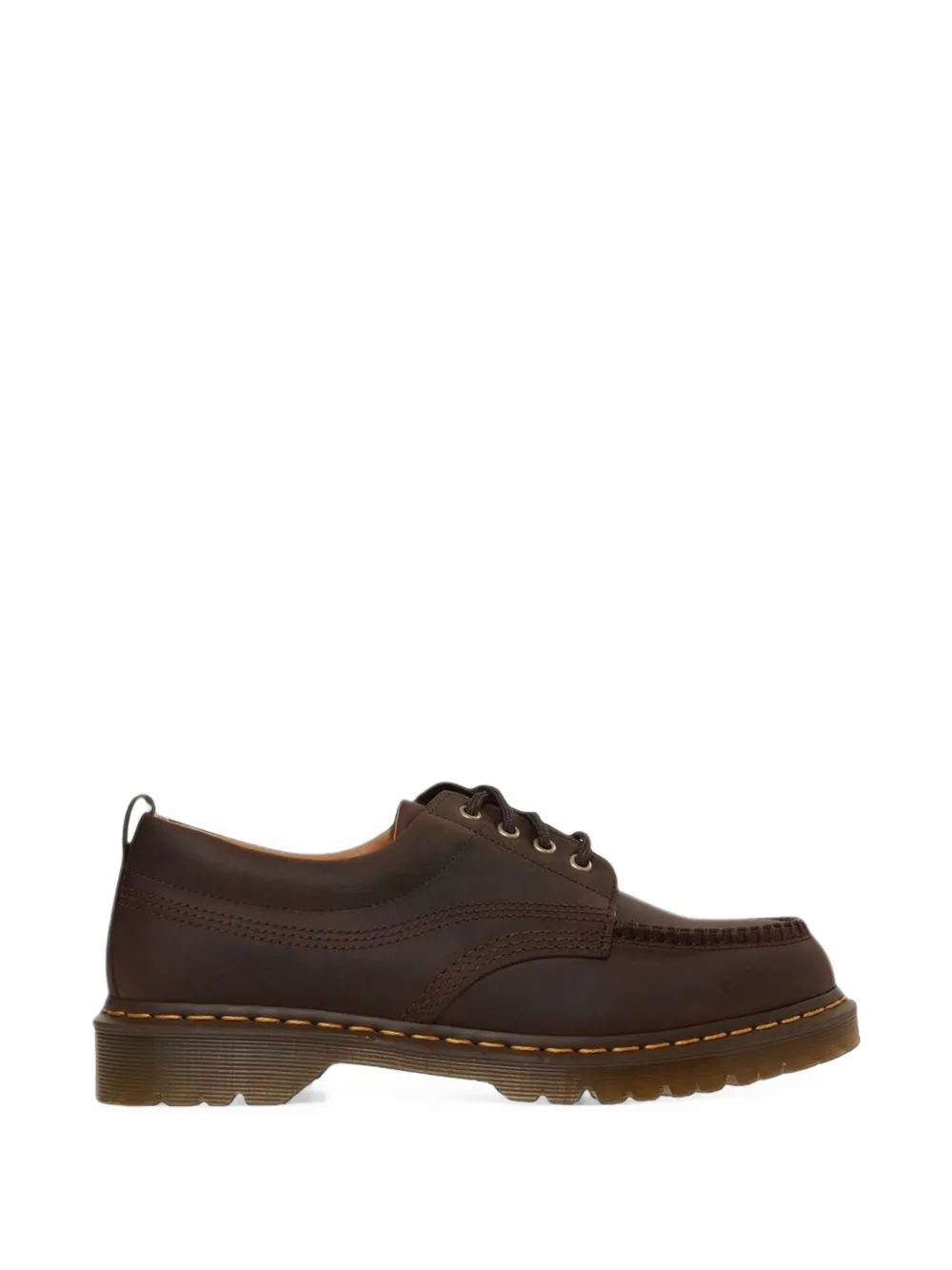 Dr. Martens Lowell 4 Eye Leather Sneakers In Brown