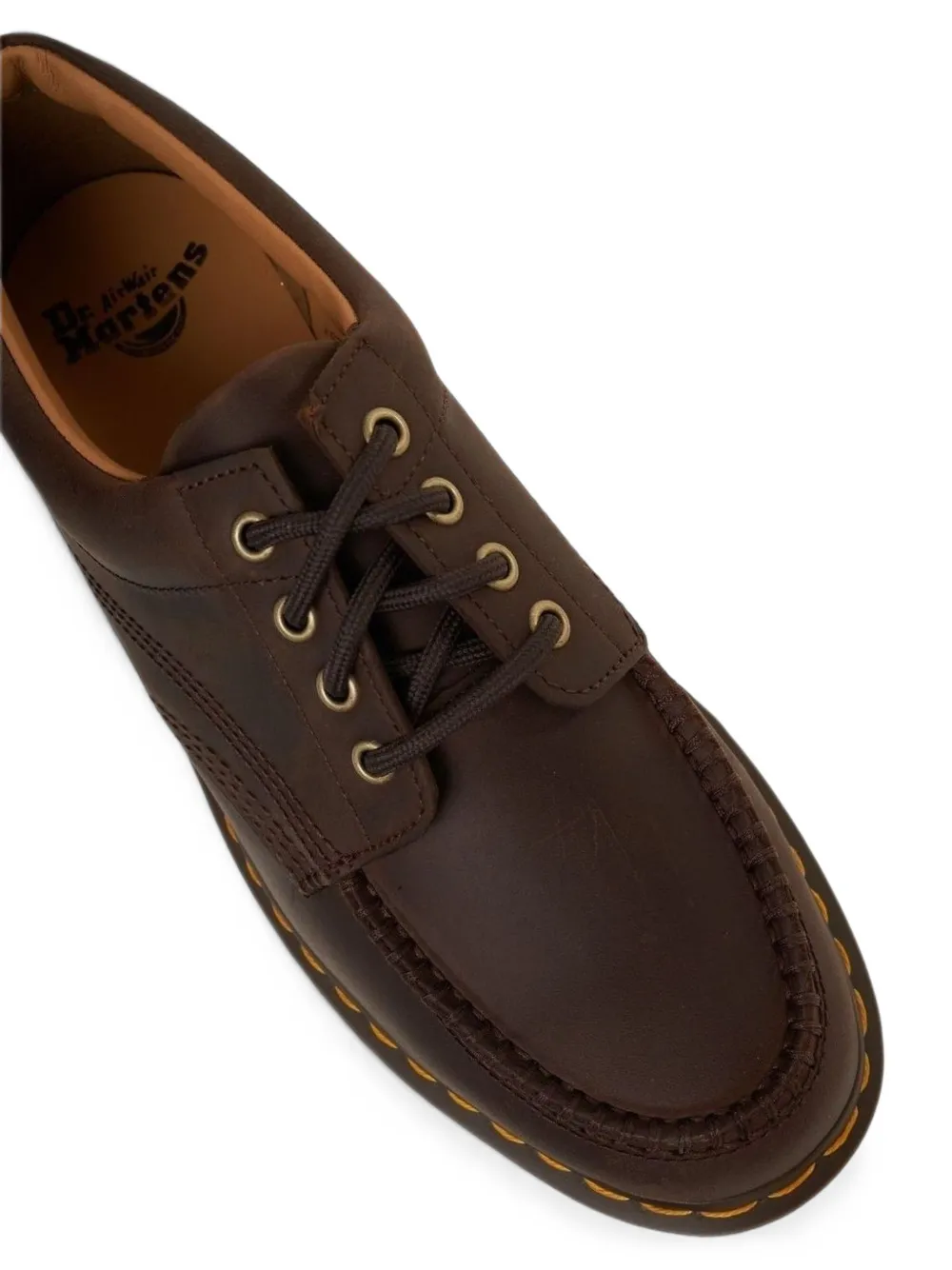 Dr. Martens Lowell 4 Eye leather sneakers Bruin