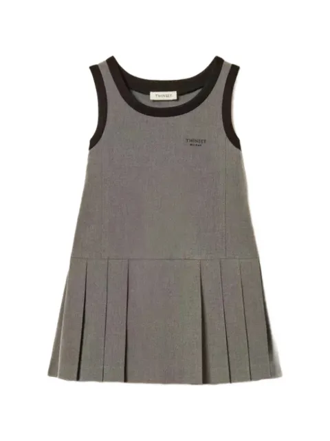TWINSET Kids Kleid mit Logo-Stickerei