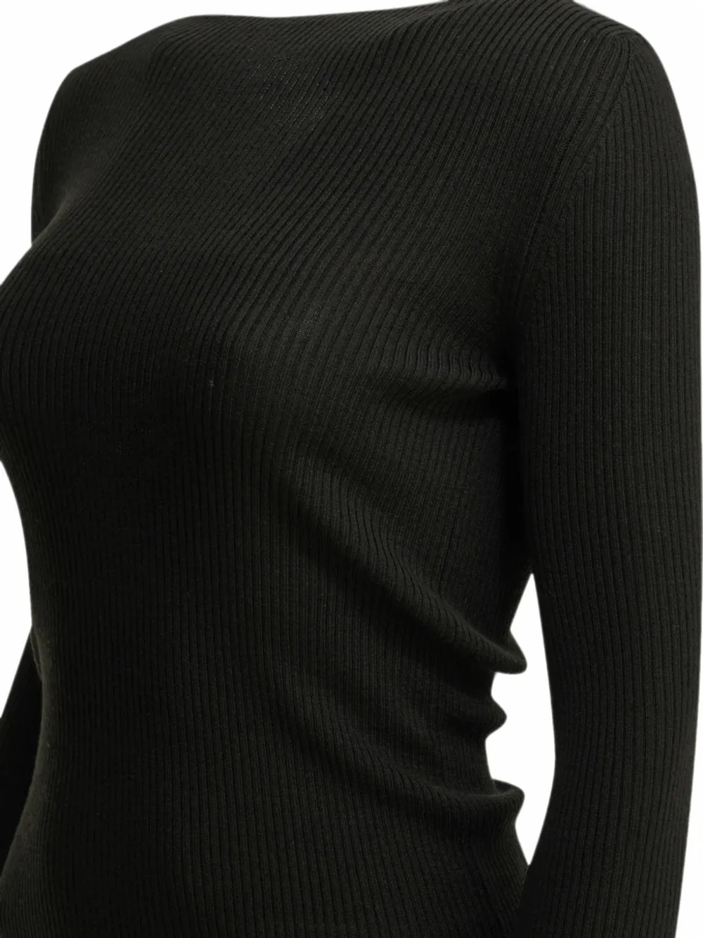 Rick Owens Ribgebreide trui Zwart