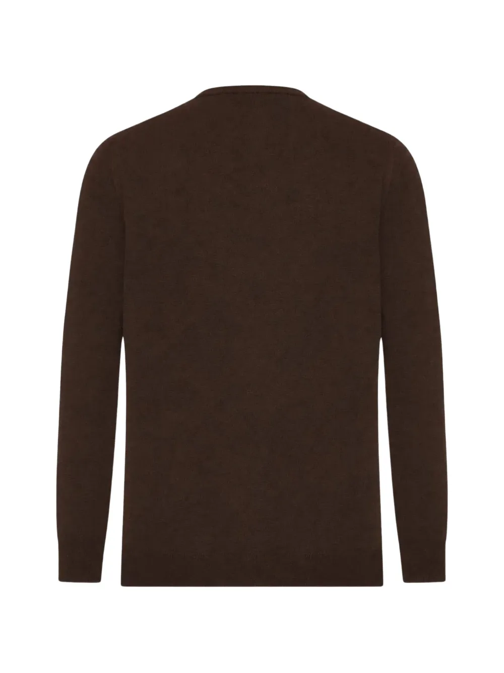 Zanone Fijngebreid T-shirt Bruin