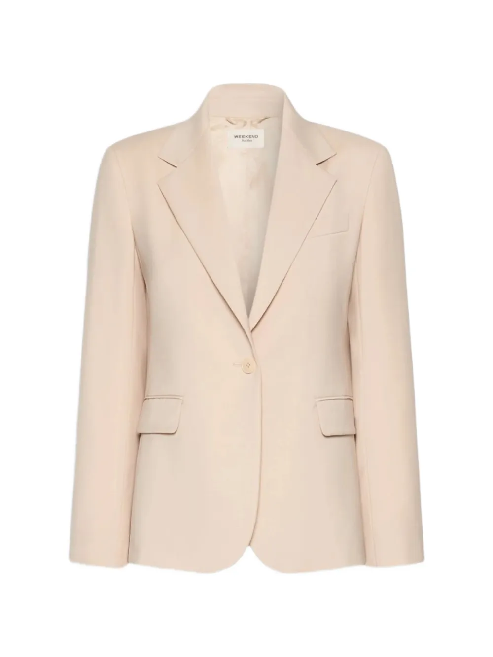 Weekend Max Mara WKDLAMINE single-breasted peaked-lapel jacket - Toni neutri