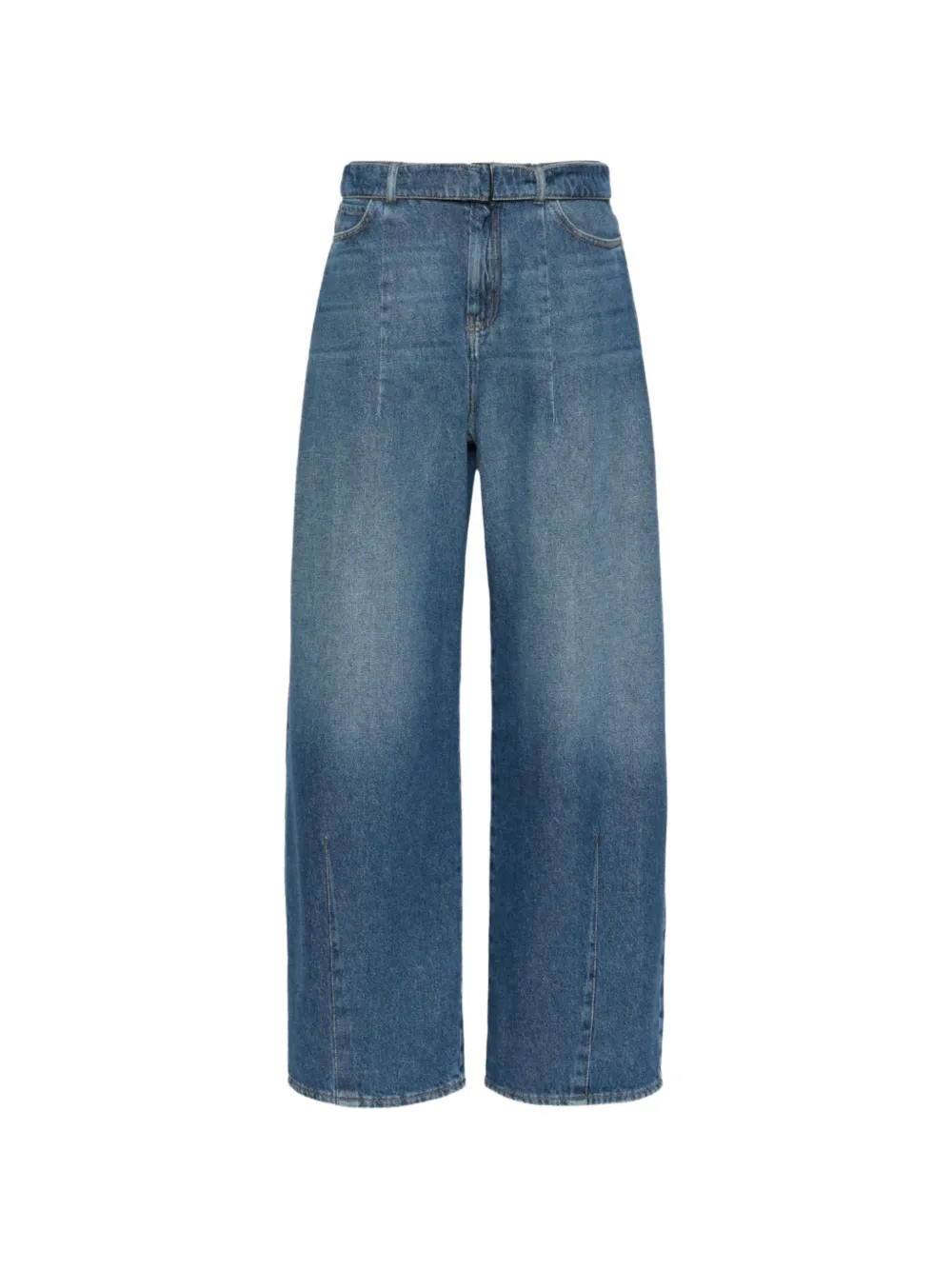 Weekend Max Mara Madia belted wide-leg jeans - Blu