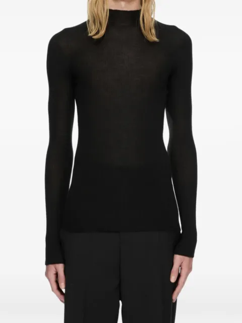 Rick Owens ribbed-knit high-neck sweater