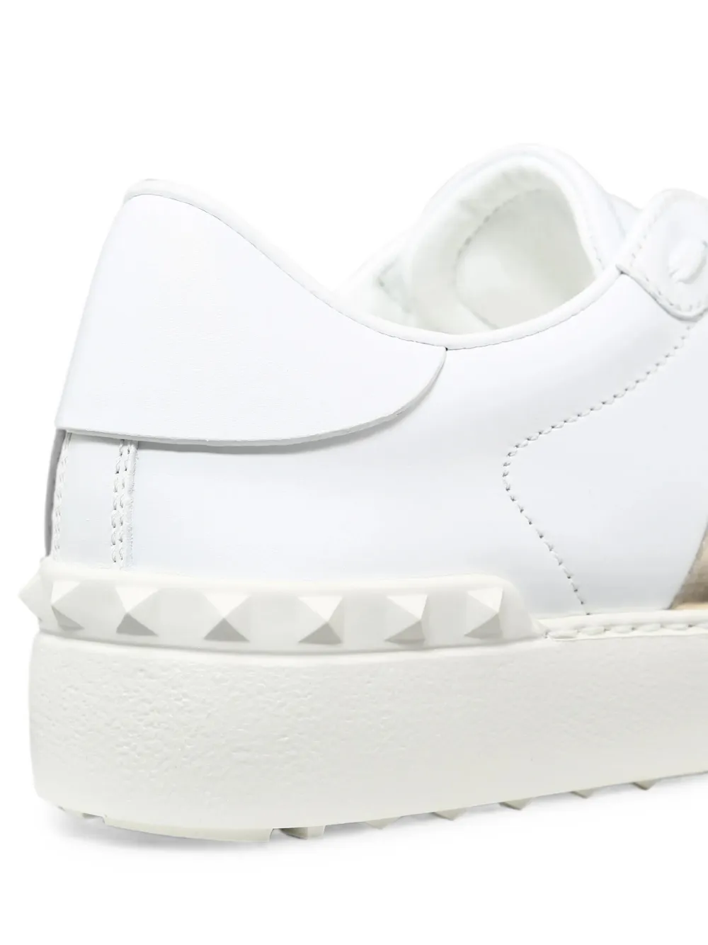 Valentino Garavani Open leather sneakers Wit