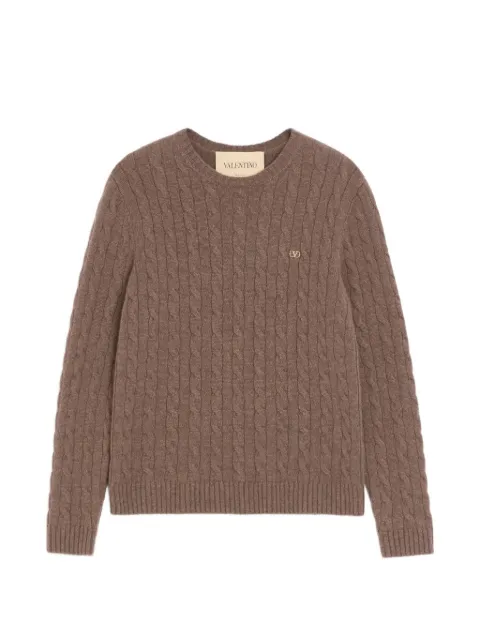 Valentino Garavani VLogo Signature cable-knit sweater