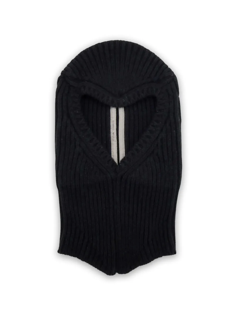 Rick Owens ribbed-knit balaclava - Nero