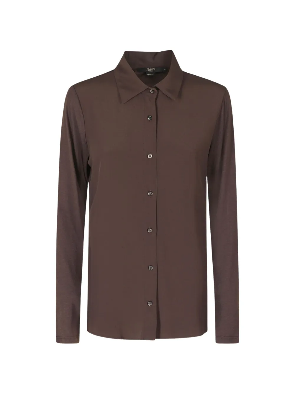 Seventy long-sleeve button-down shirt - Marrone