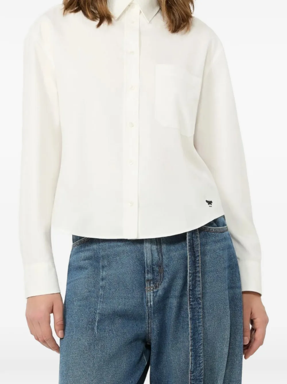Weekend Max Mara Katoenen Oxford blouse Wit