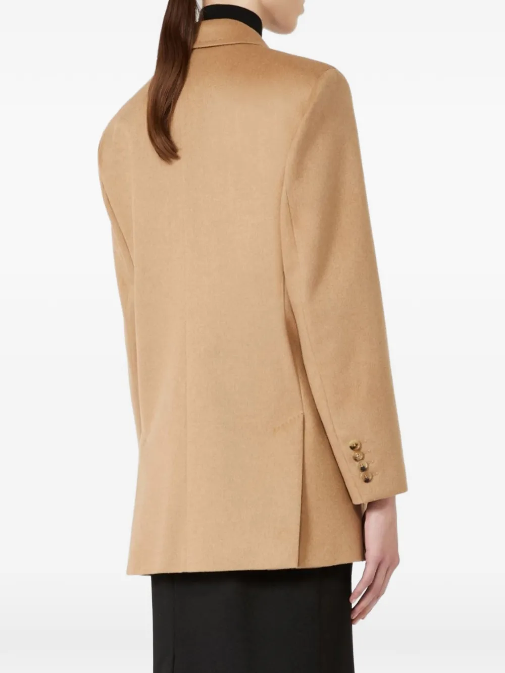 Max Mara Olimpia blazer met dubbele rij knopen Beige