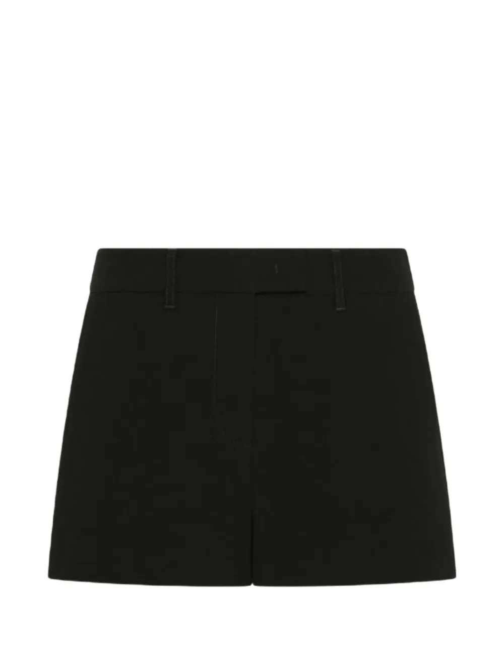 Marella belt-loops tailored shorts - Black