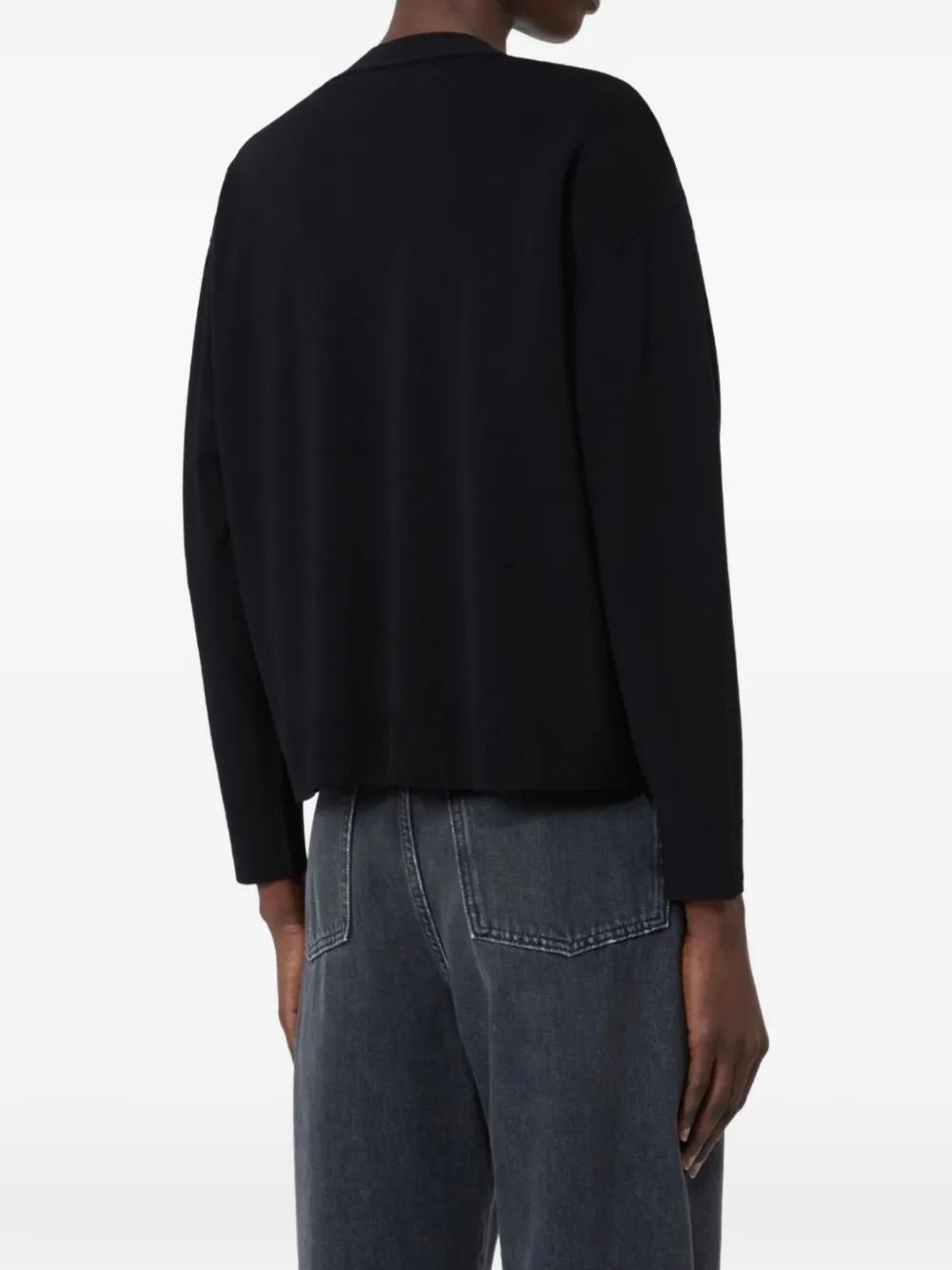 Weekend Max Mara BOARIO V-neck button-down cardigan Zwart