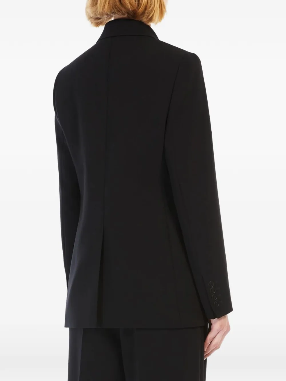 Max Mara Blazer met enkele rij knopen Zwart