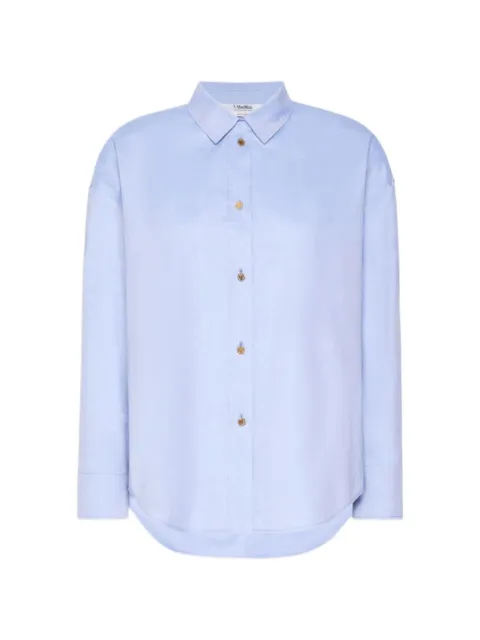 'S Max Mara camisa oxford con efecto lavado