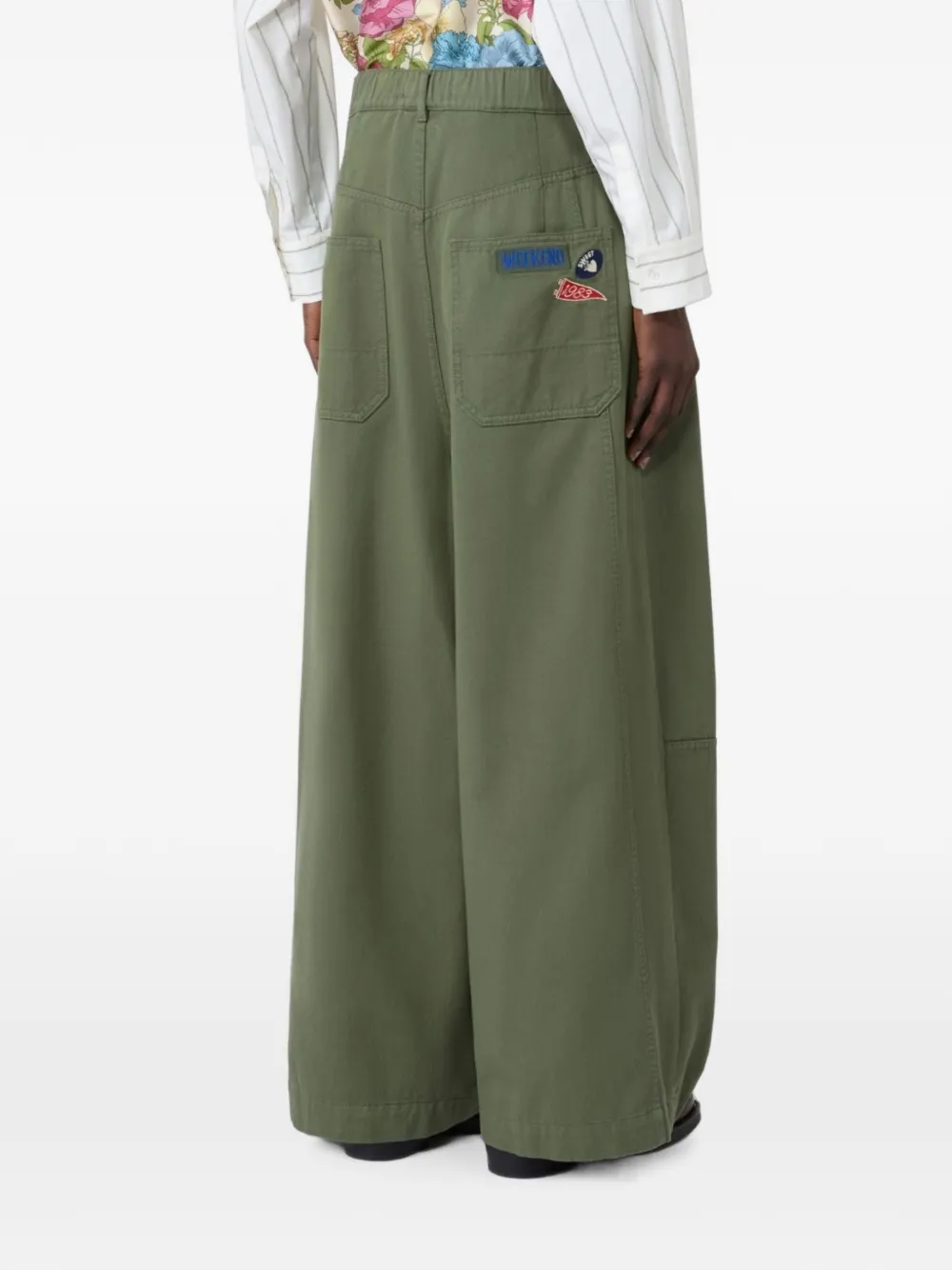 Weekend Max Mara Palazzo plooibroek Groen