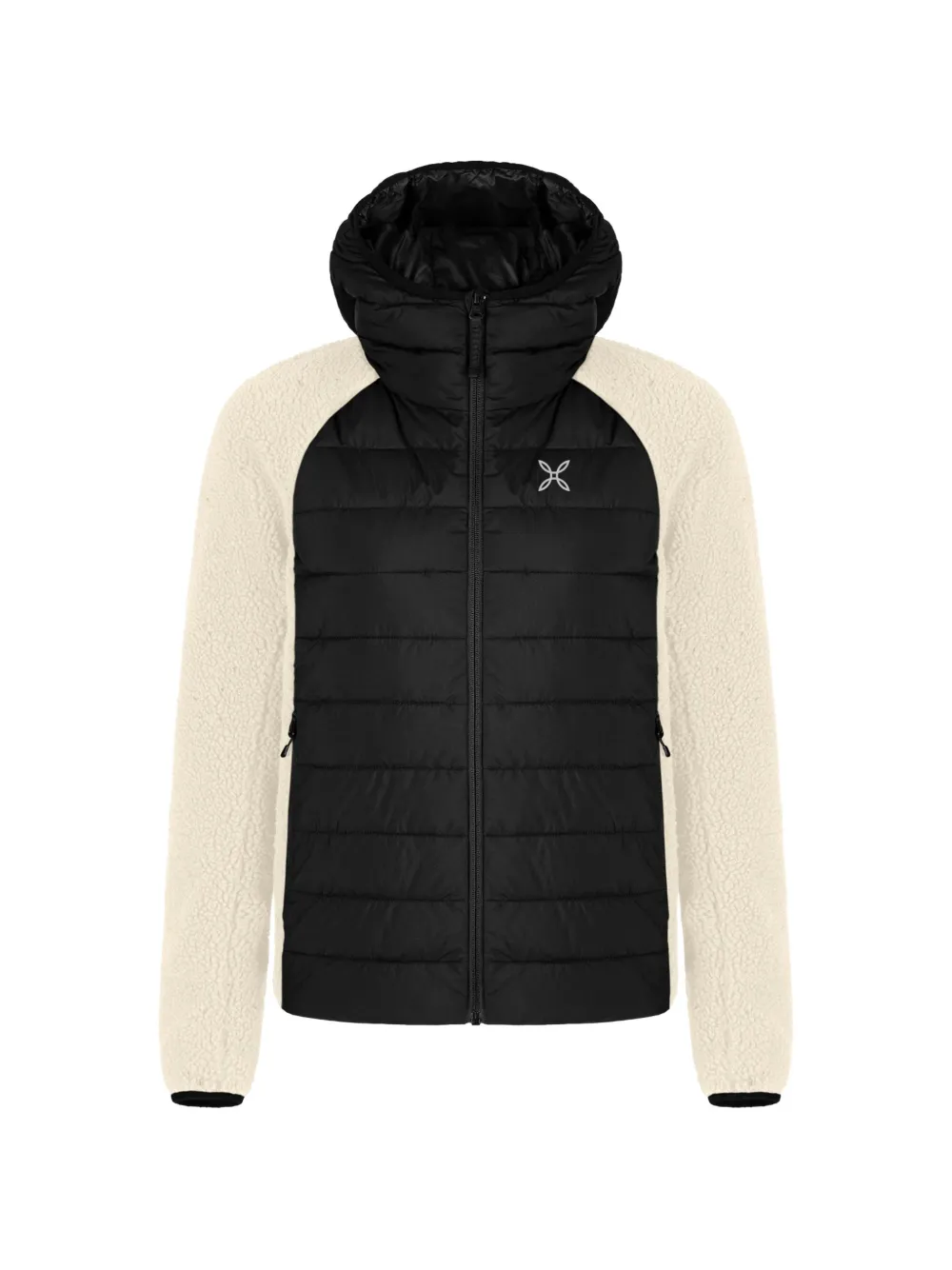 MONTURA quilted fleece-texture jacket - Schwarz