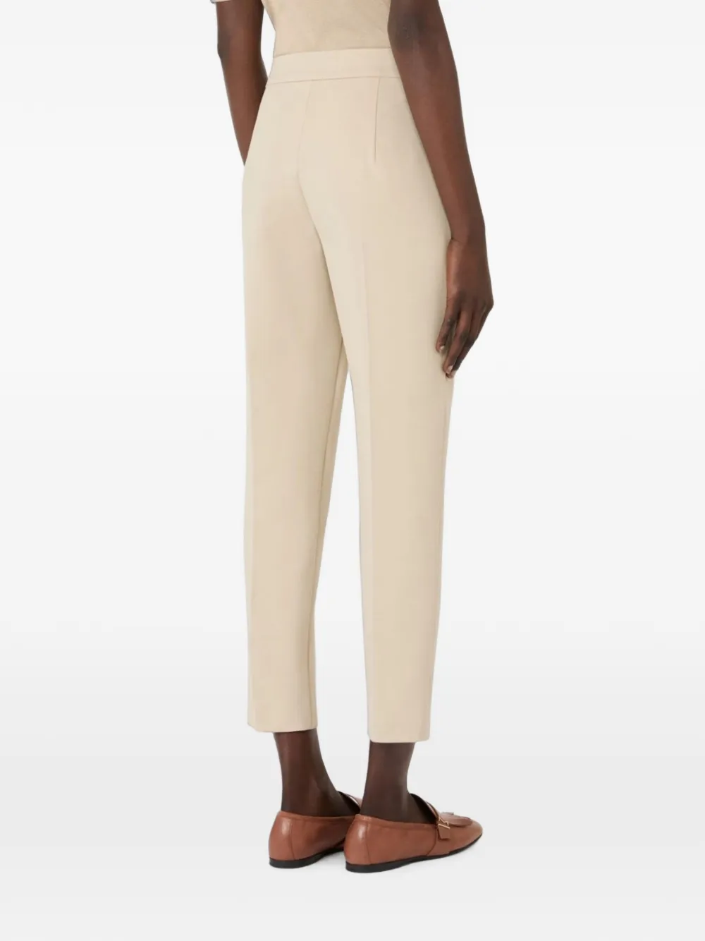 Max Mara Cropped broek Beige