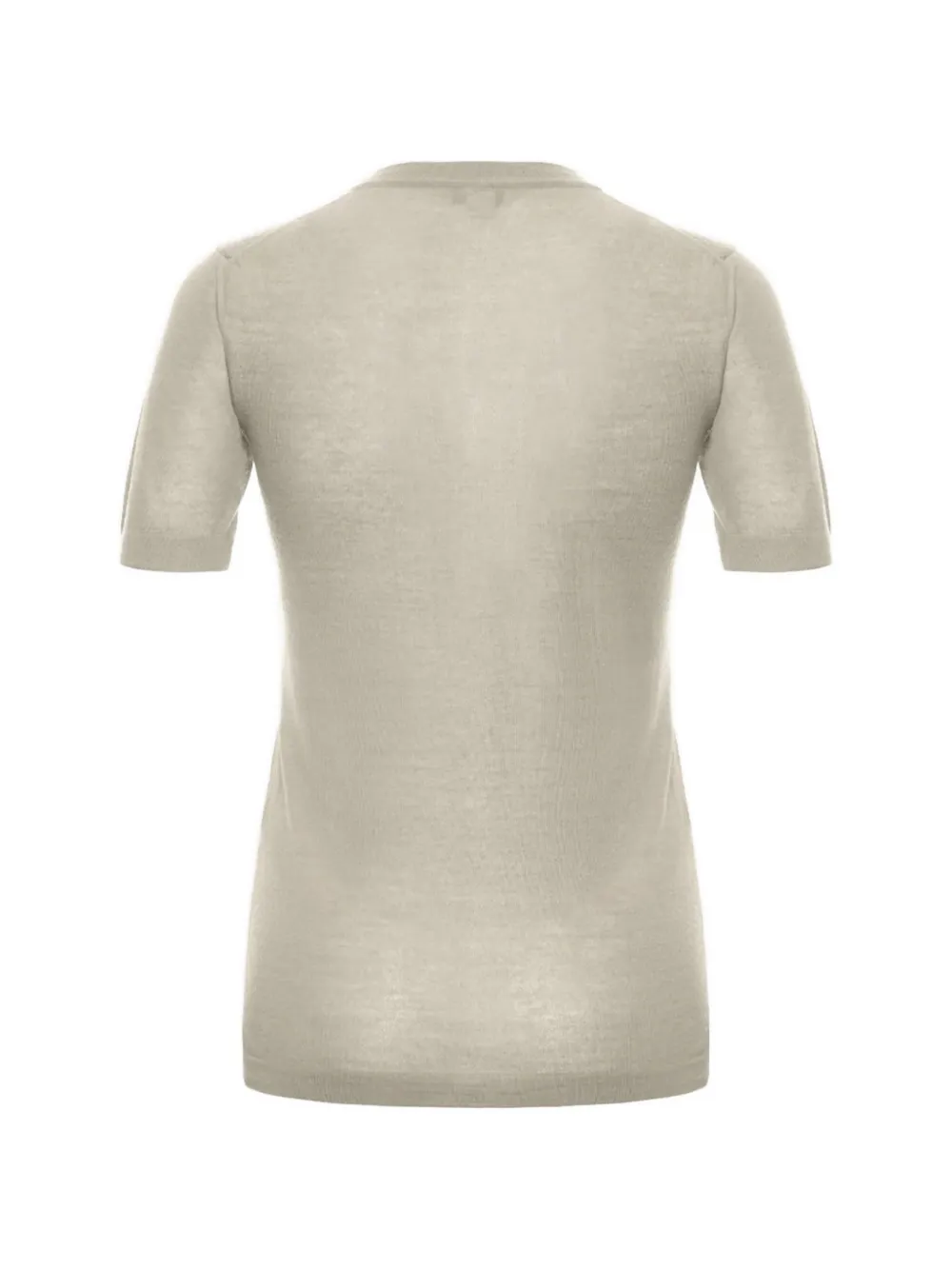 Malo Kasjmier trui met korte mouwen Beige