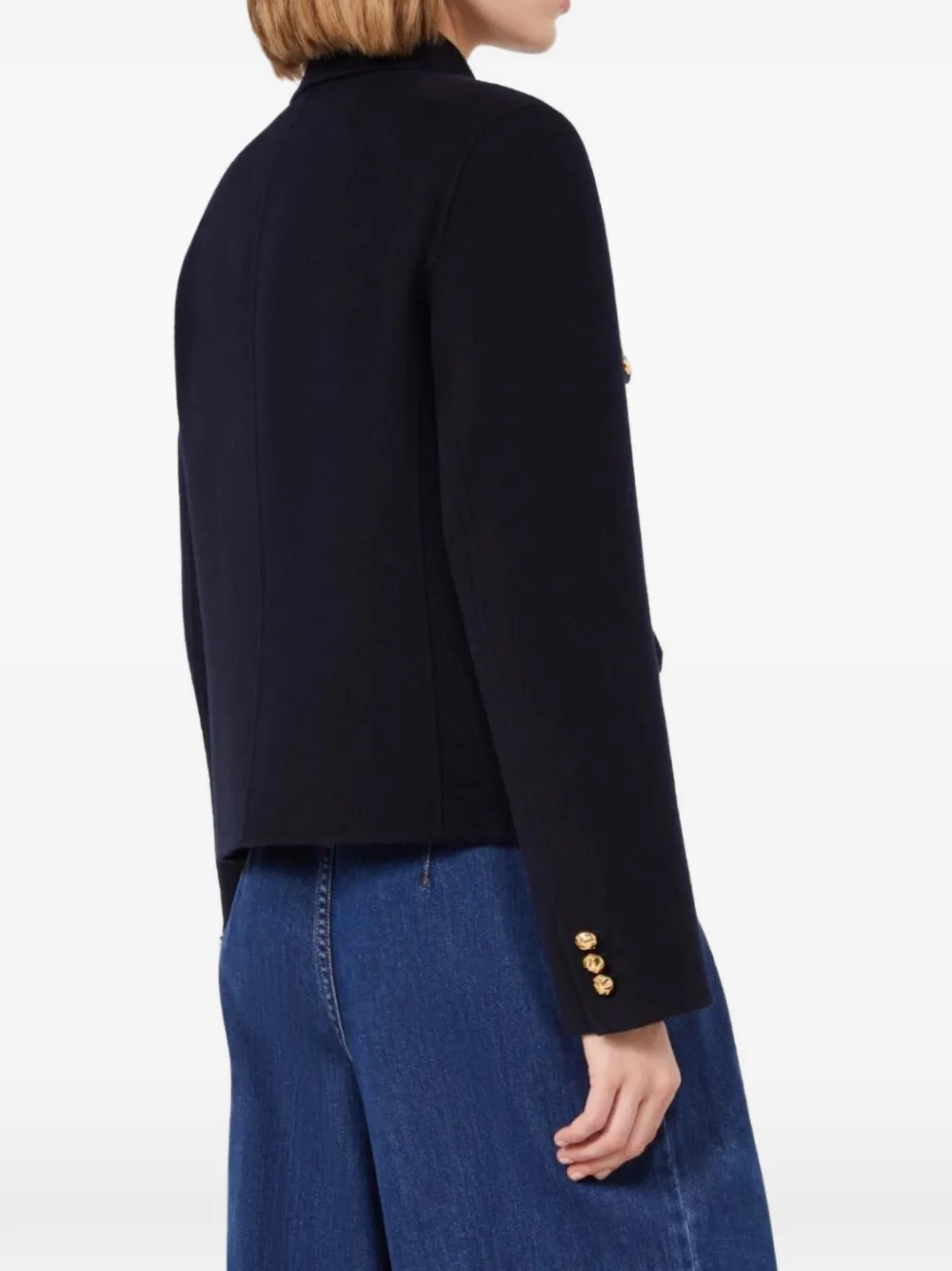 Max Mara Jack met knopen Blauw