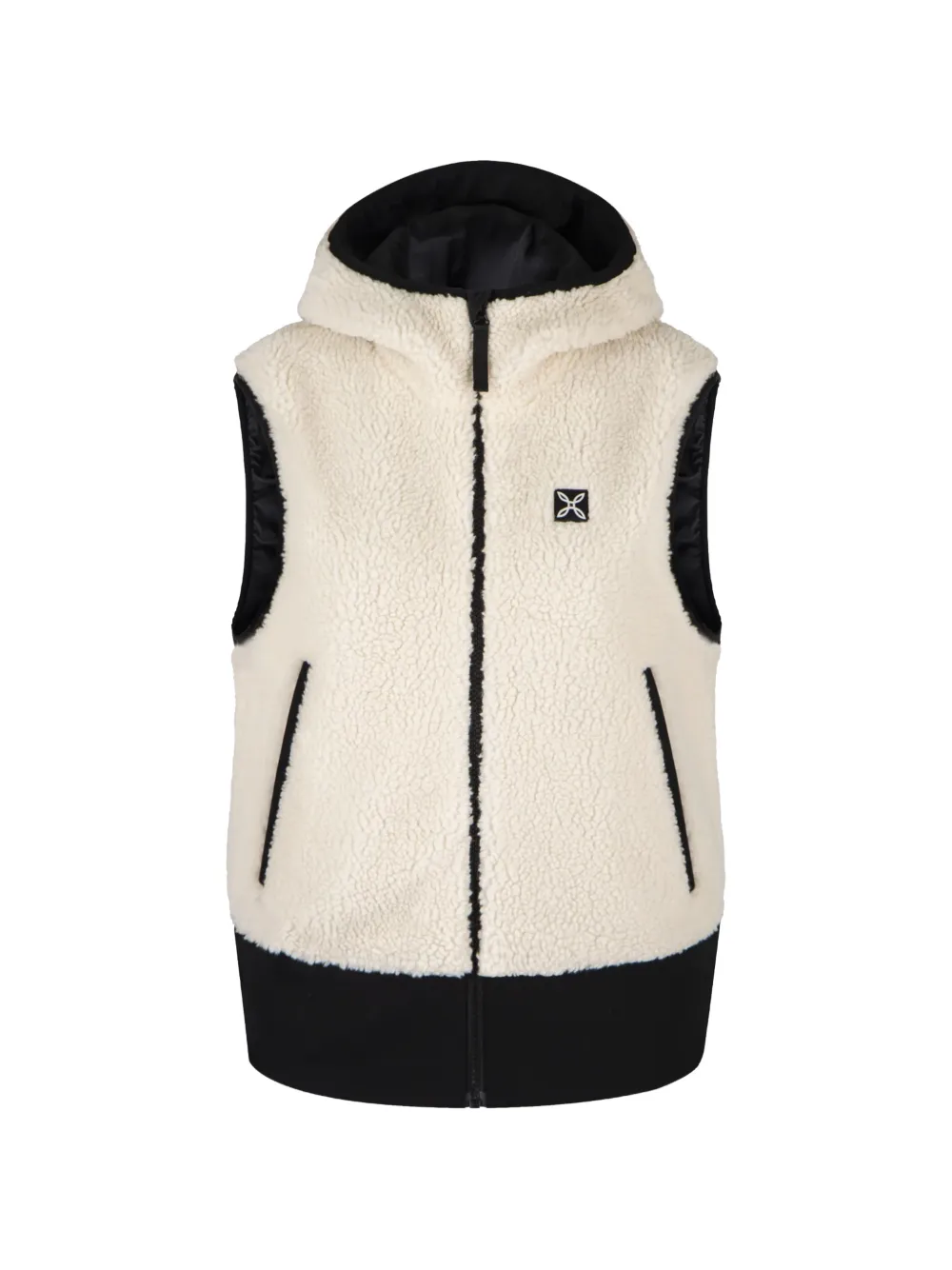 MONTURA fleece-texture hooded jacket - Nude