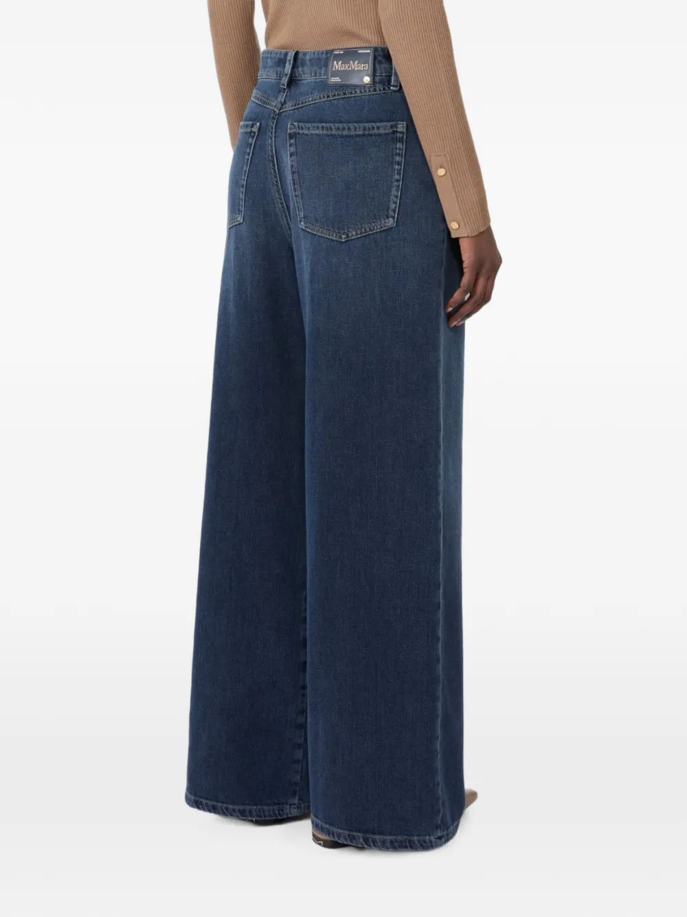 'S Max Mara Smmelia denim jeans met wijde pijpen Blauw
