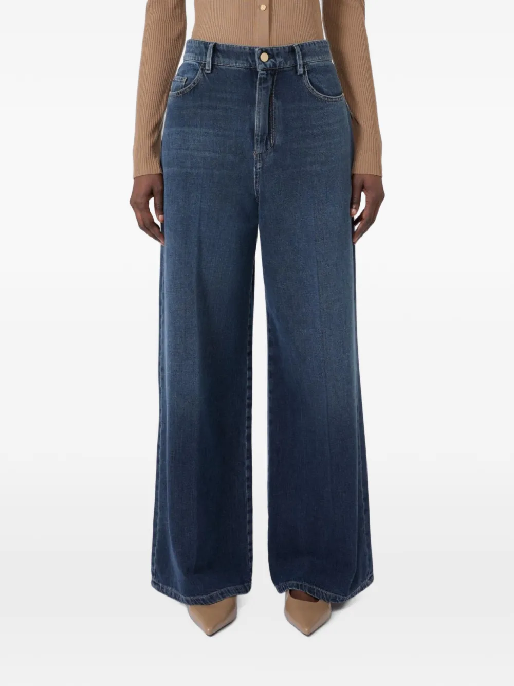 'S Max Mara Smmelia denim jeans met wijde pijpen Blauw