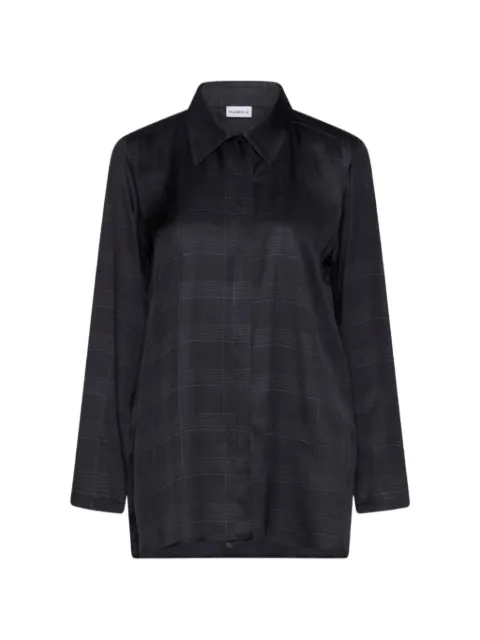 Marella checked long-sleeve shirt