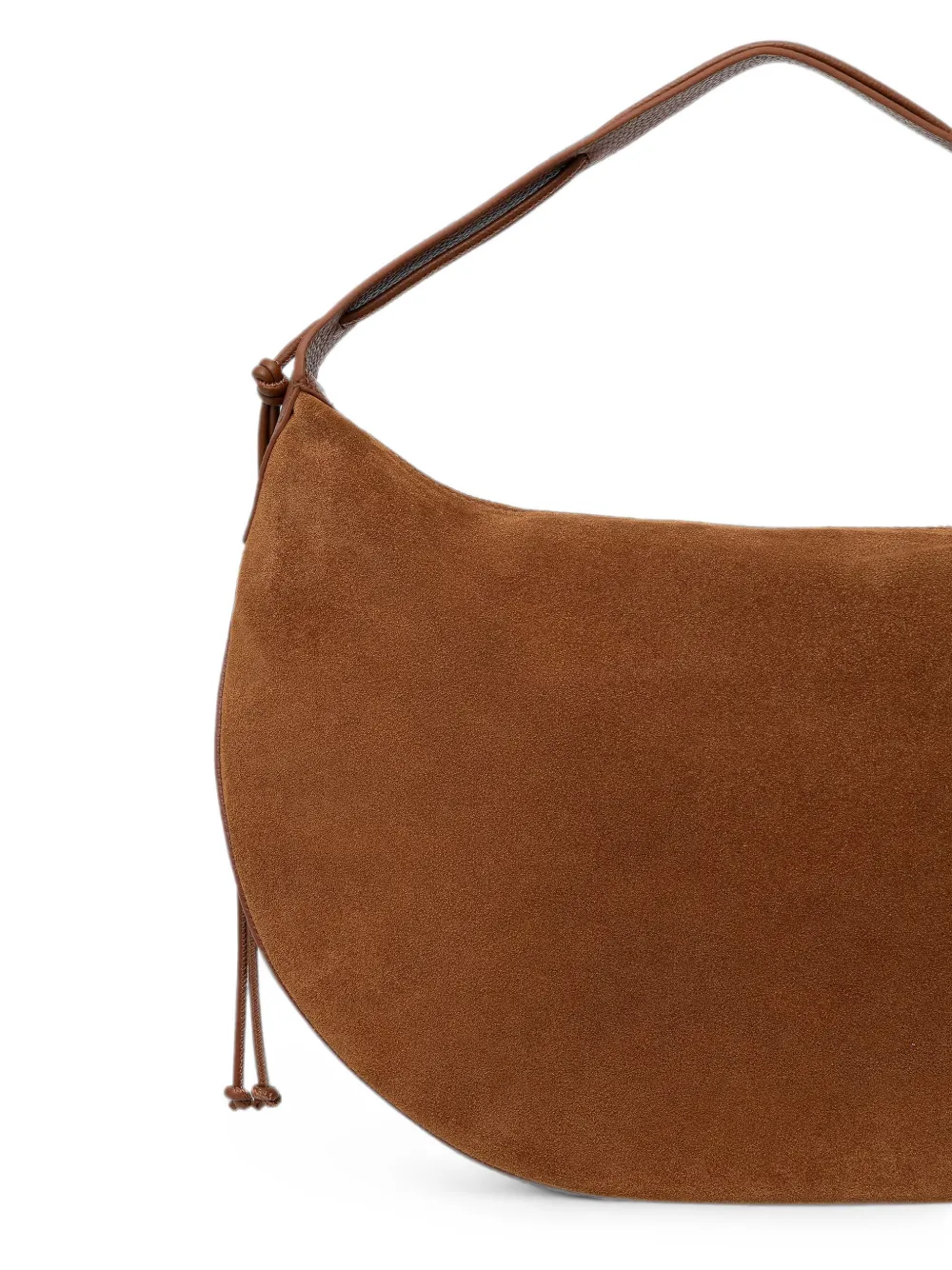 Coccinelle Suède shopper met logoprint Bruin