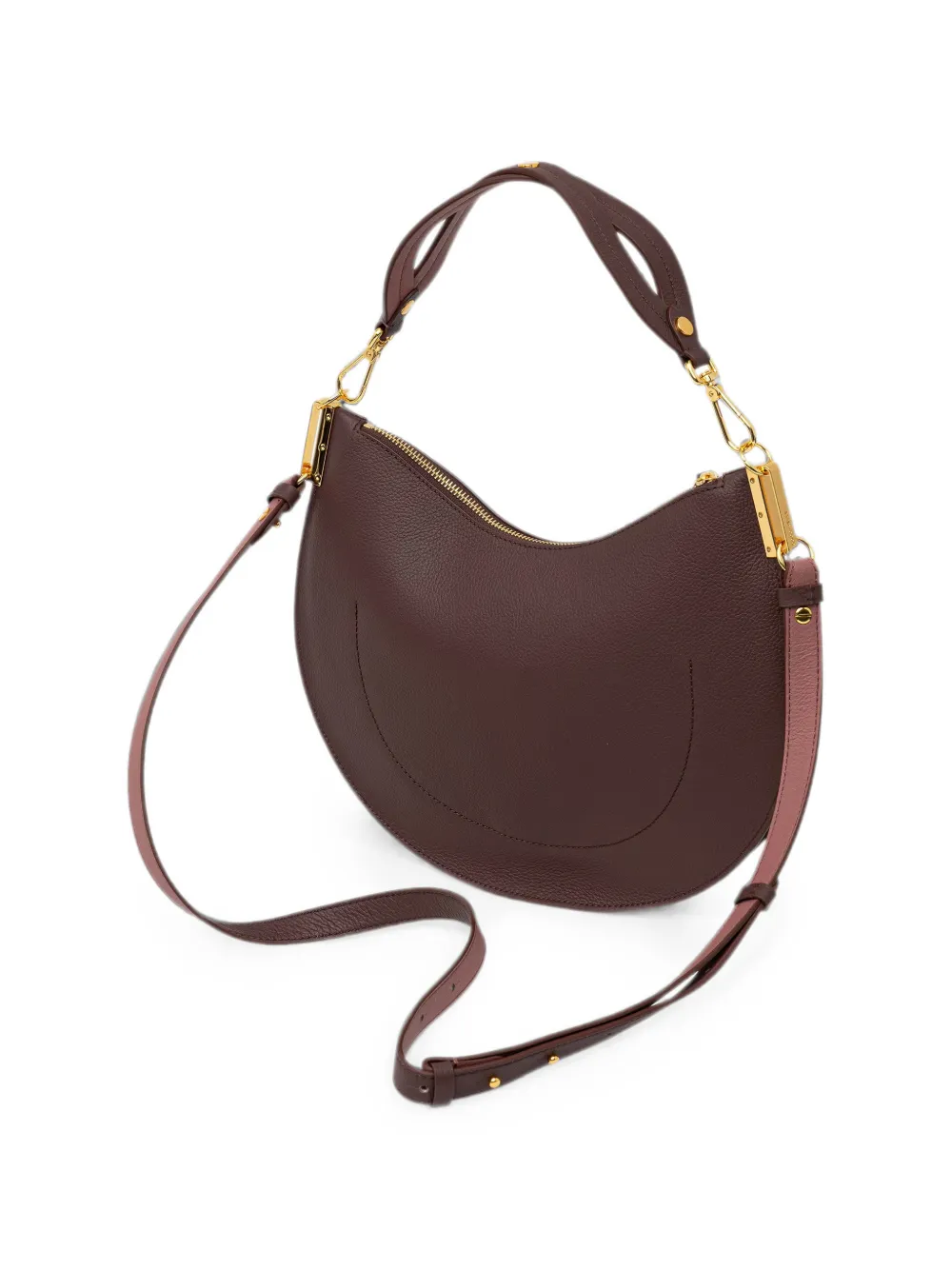 Coccinelle Medium Sunup schoudertas met textuur Bruin